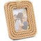 Okuna Outpost Jute Rope Picture Frame for 5x7 Inch Photos, Nautical Home D&#xE9;cor